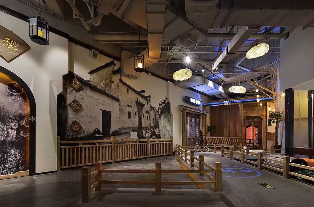 成都中餐厅设计丨成都中餐厅装修-徽宴中餐厅（图ZODg4NzA1MjQ=） - 家装设计 - 站酷设计师中餐厅设计原创素材 - 站酷ZCOOL