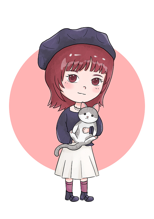 团队成员Q版手绘