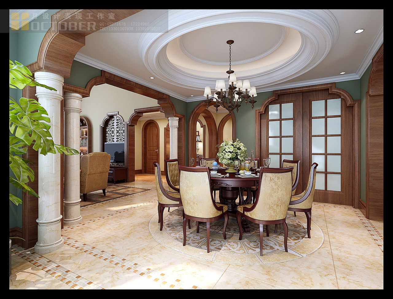 别墅空间一套（图ZMjE0MjE4NTI=） - 家装设计 - 站酷设计师山海间YF原创素材 - 站酷ZCOOL