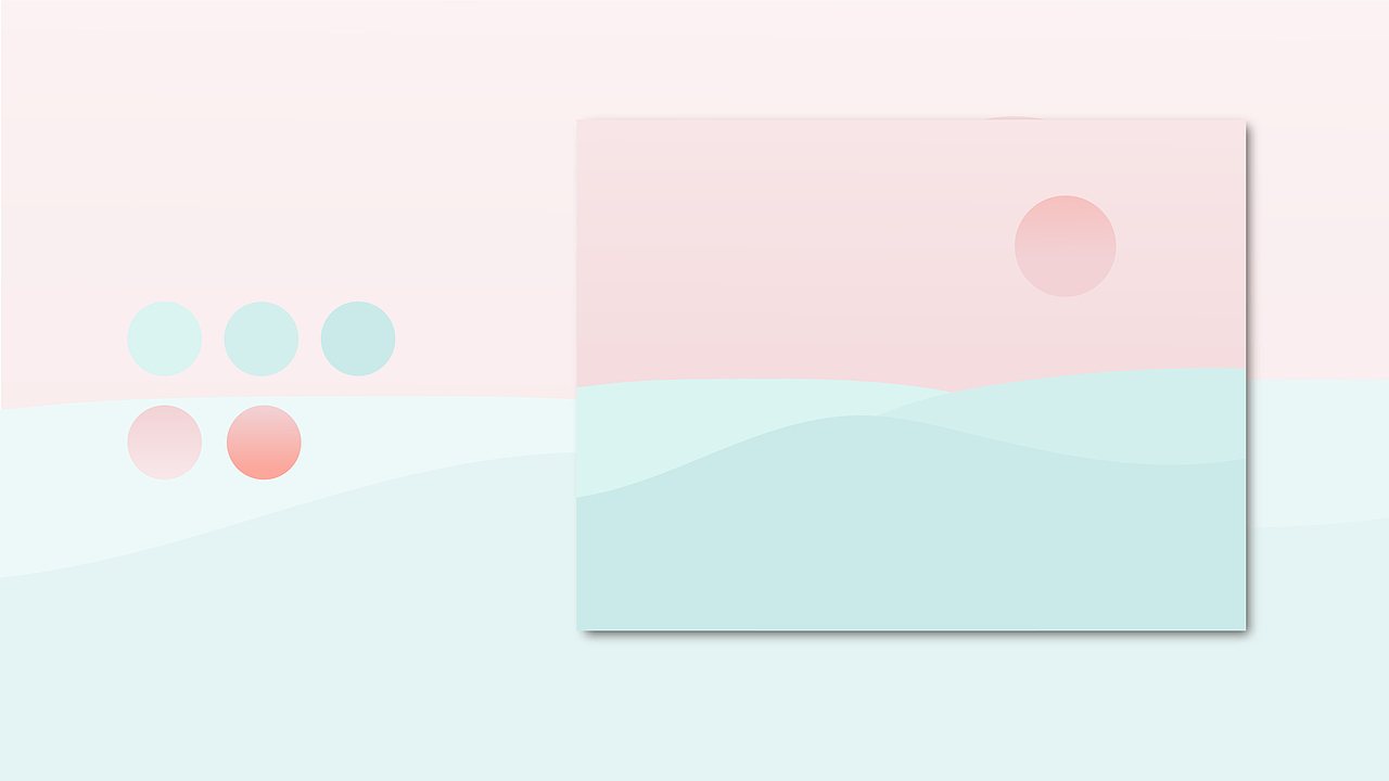 扁平风色块风景插画