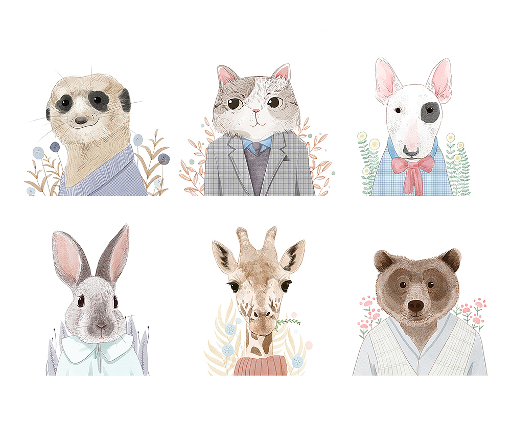 animal（图ZOTUwODQxNzI=） - 商业插画 - 站酷设计师CsmallH原创素材 - 站酷ZCOOL