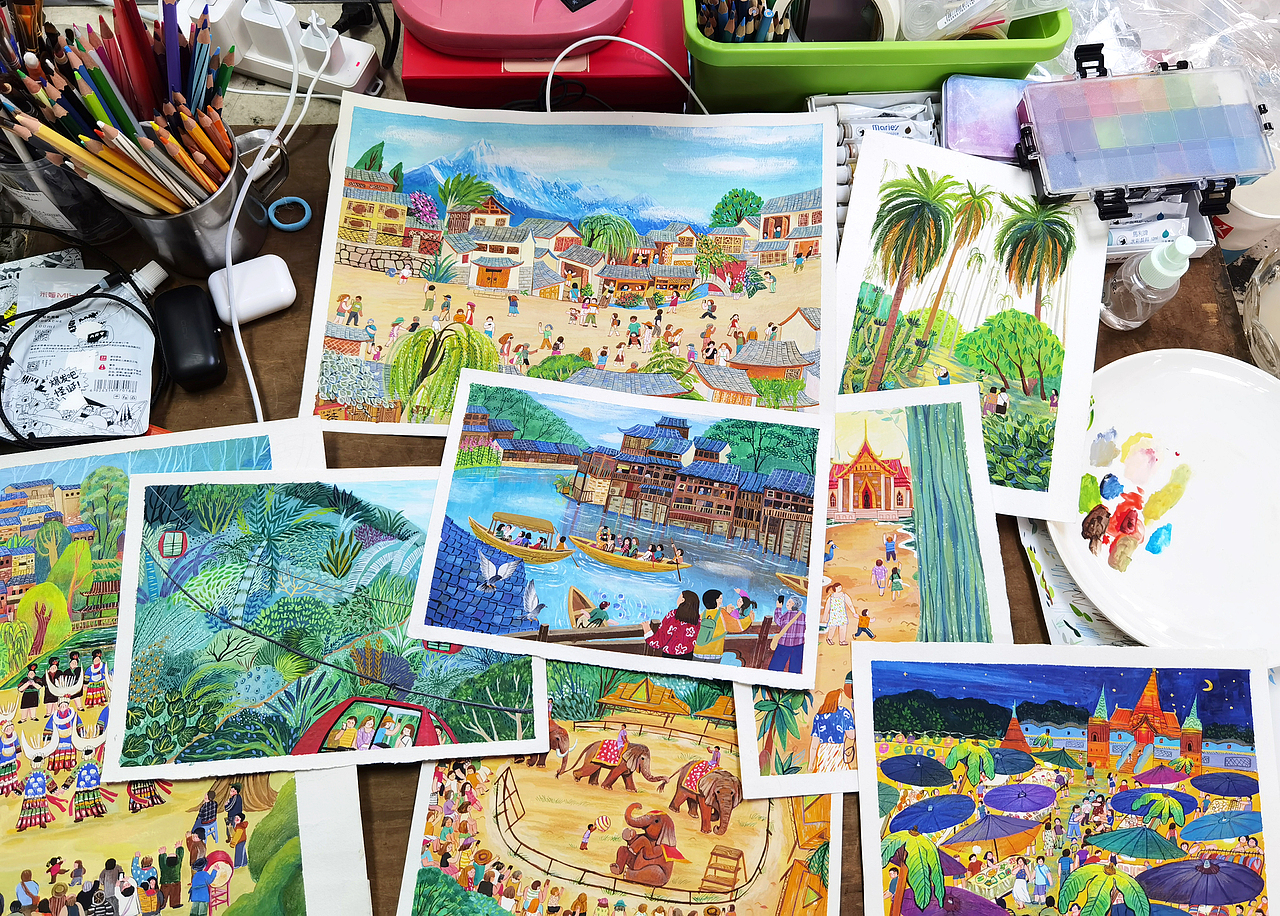 春天的画（图ZMjUyMzk3NDI0） - 创作习作 - 站酷设计师小耳朵_ting原创素材 - 站酷ZCOOL