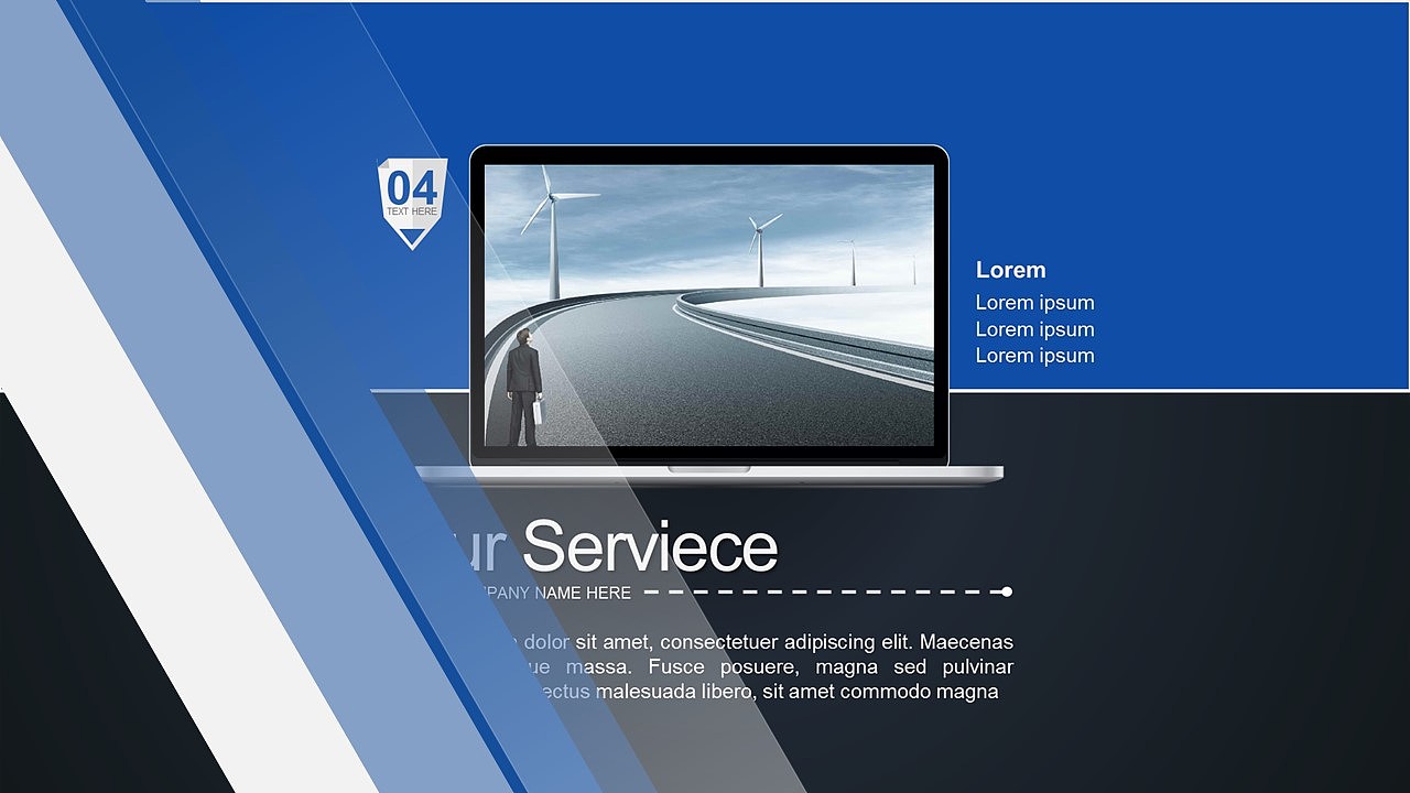 蓝黑高端企业宣传动态模板【纯PPT打造】