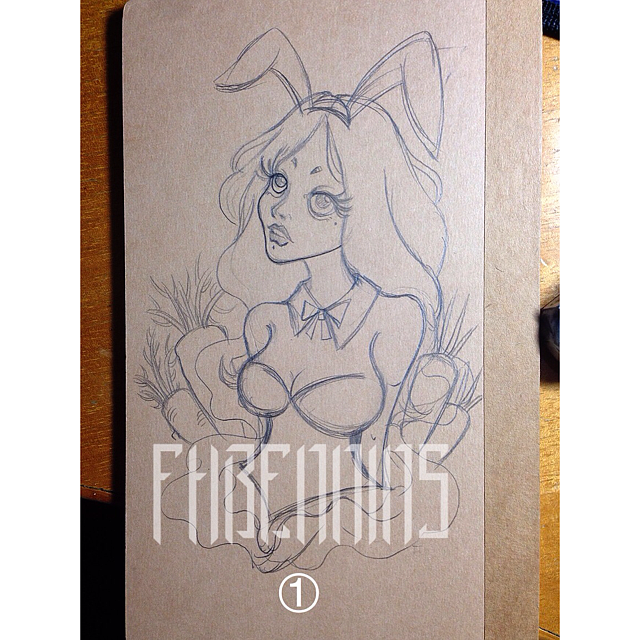 第一步,铅笔起稿