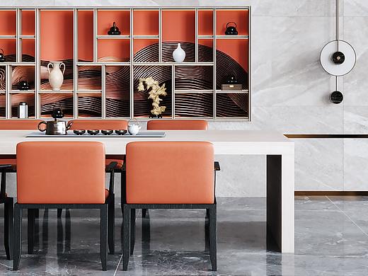 新中式售楼部（个人主页-ZNTQxNzAzMjg=） - 商业空间设计 - 站酷设计师KN康年表现原创素材 - 站酷ZCOOL