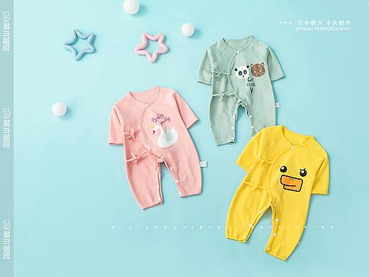 婴儿爬爬服 产品摄影 ✖ 婴儿服饰类 童装静物摆拍摄影