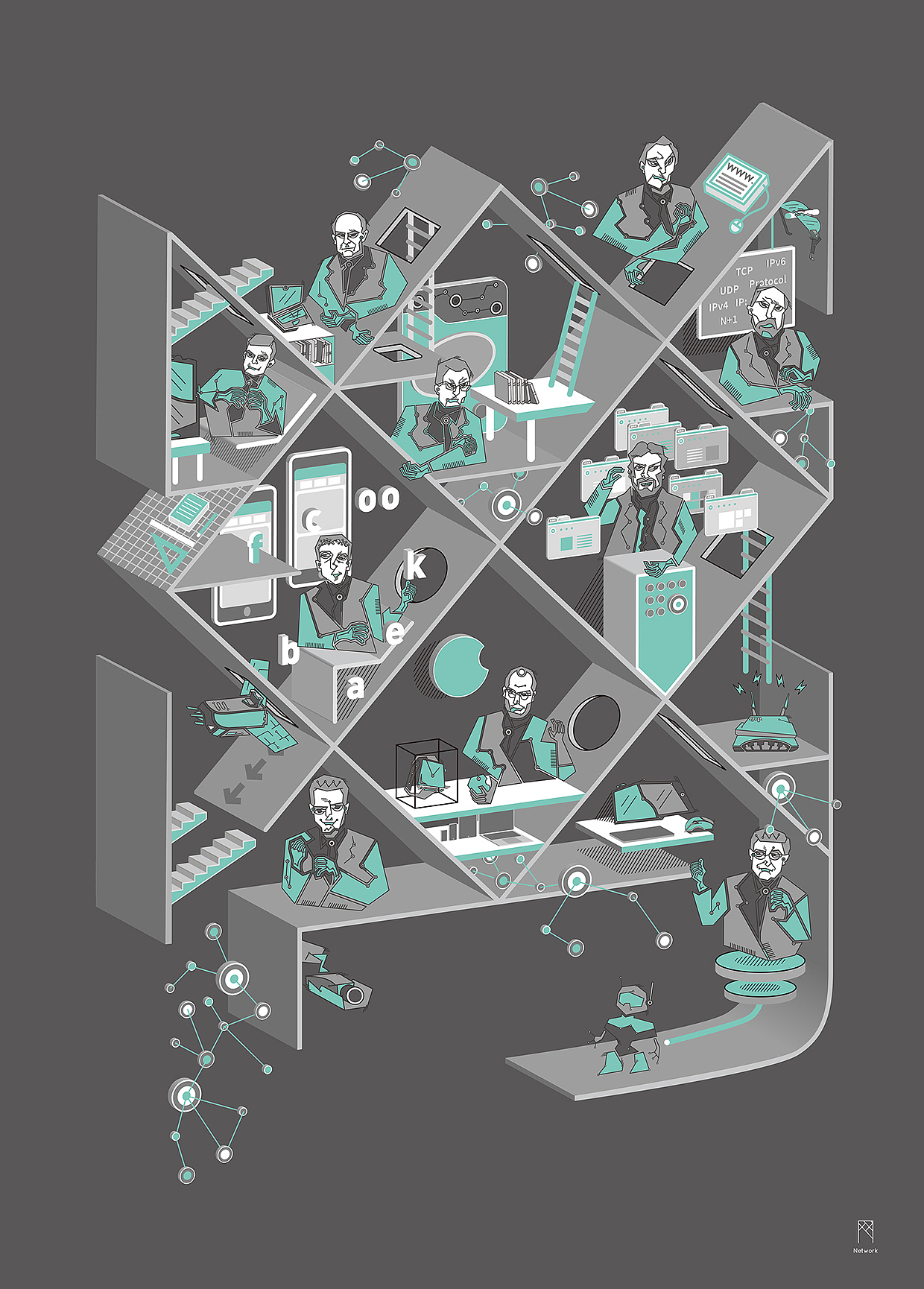 疯人院madhouse|平面|图案|画只萤火虫_原创作品-站酷zcool