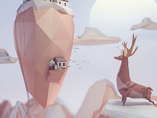 低多边形lowpoly