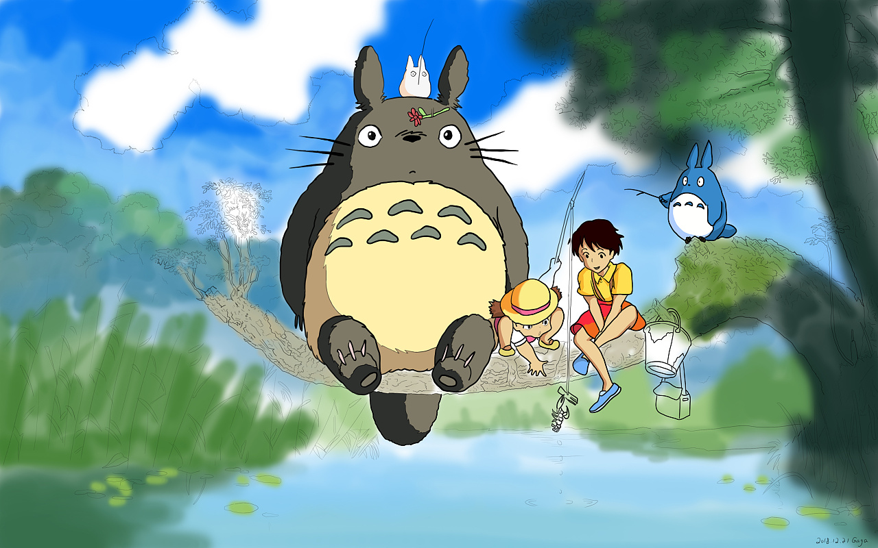 宫崎骏王国——《龙猫》大龙猫和小梅（超详细零基础马克笔手绘教程） - 知乎