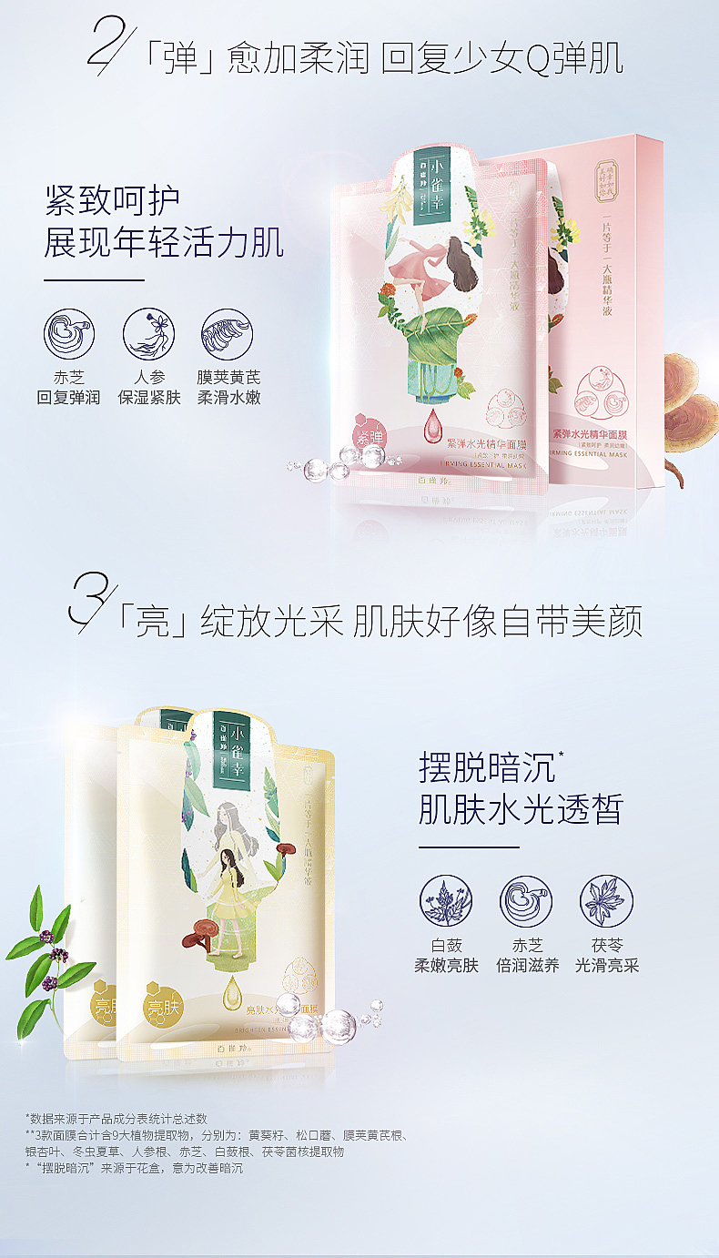 百雀羚小雀幸精华面膜