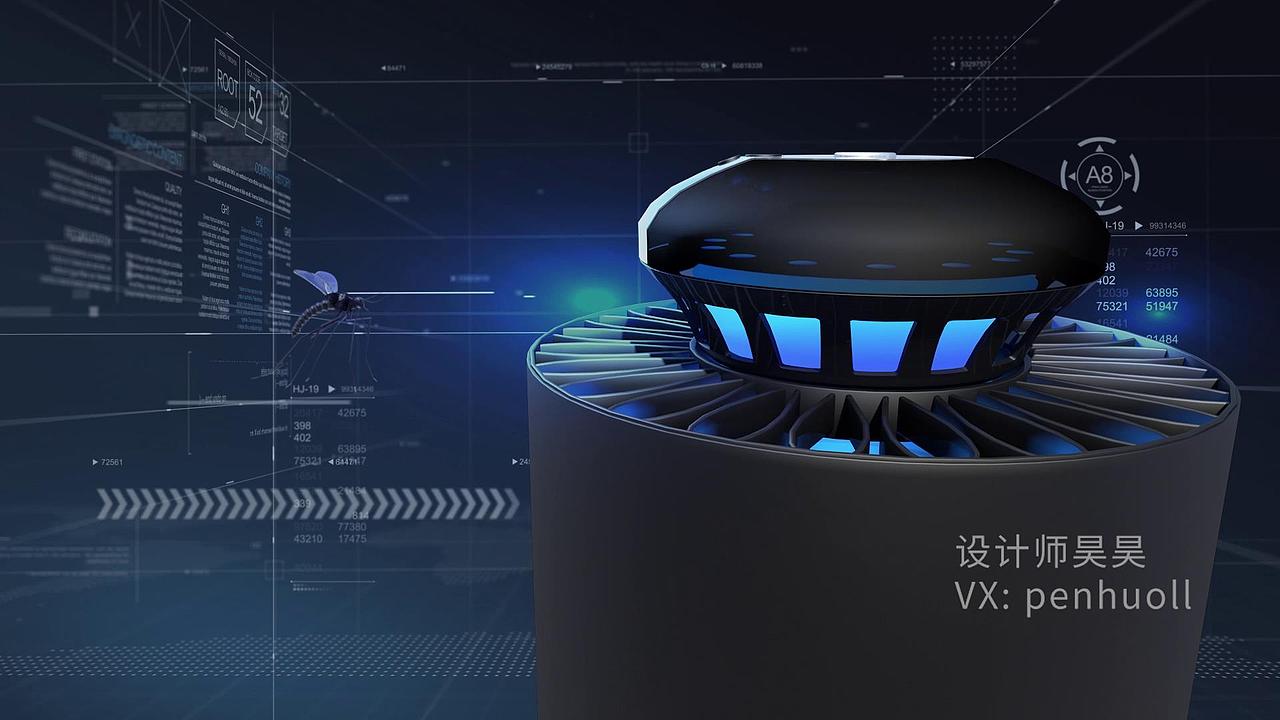 2019 《灭蚊器》 3D演绎（图ZMTU3ODM3MTg4） - 机械/交通 - 站酷设计师花非花昊原创素材 - 站酷ZCOOL