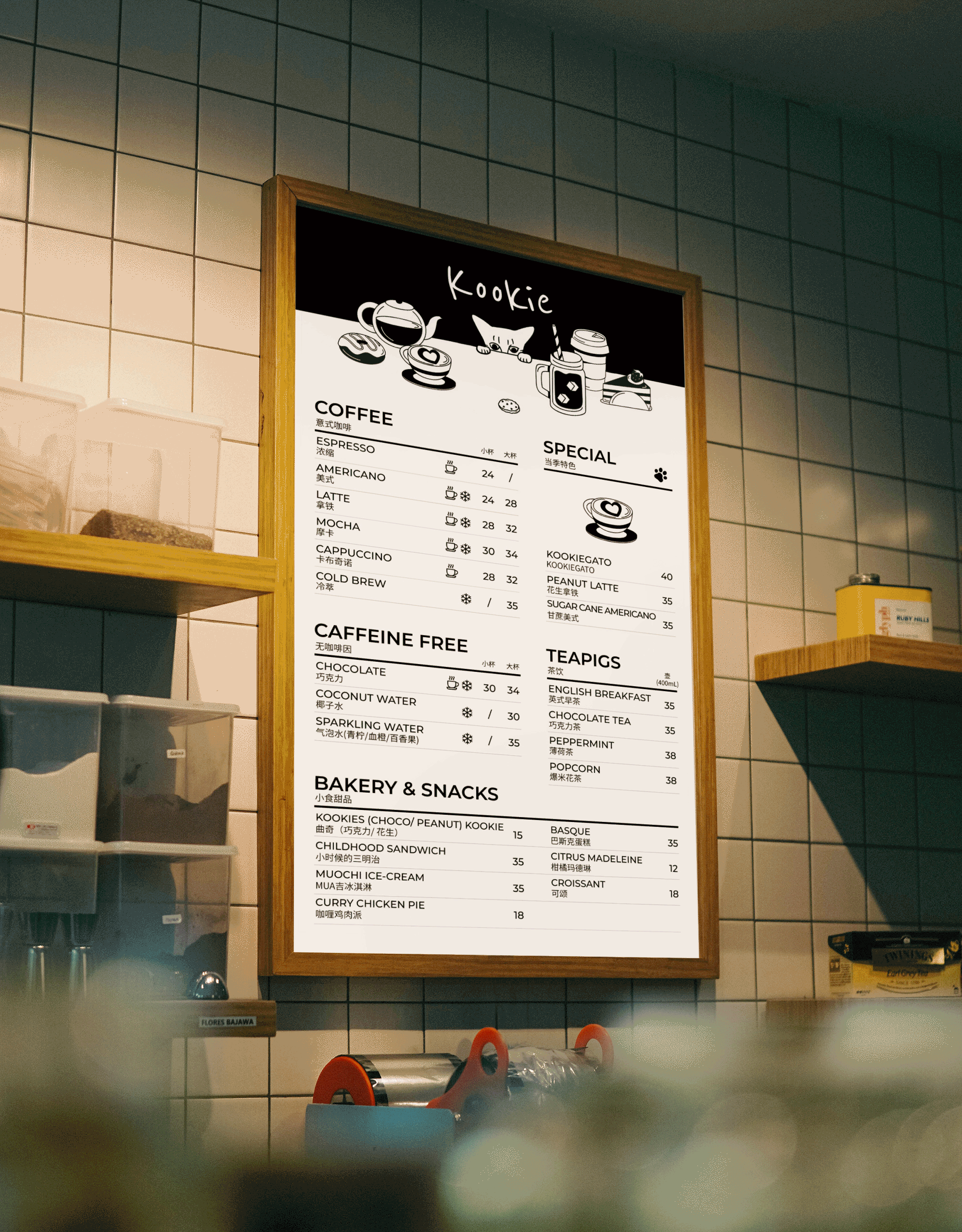 设计分享/Kookie Coffee Shop