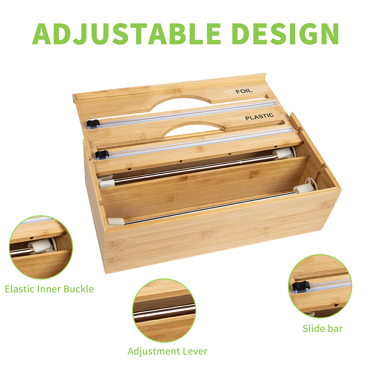 【亚马逊】二格保鲜膜切割器