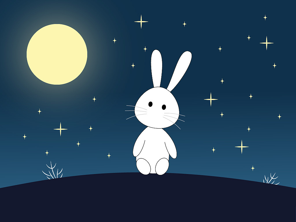 小白兔如何演绎《水调歌头·明月几时有》?