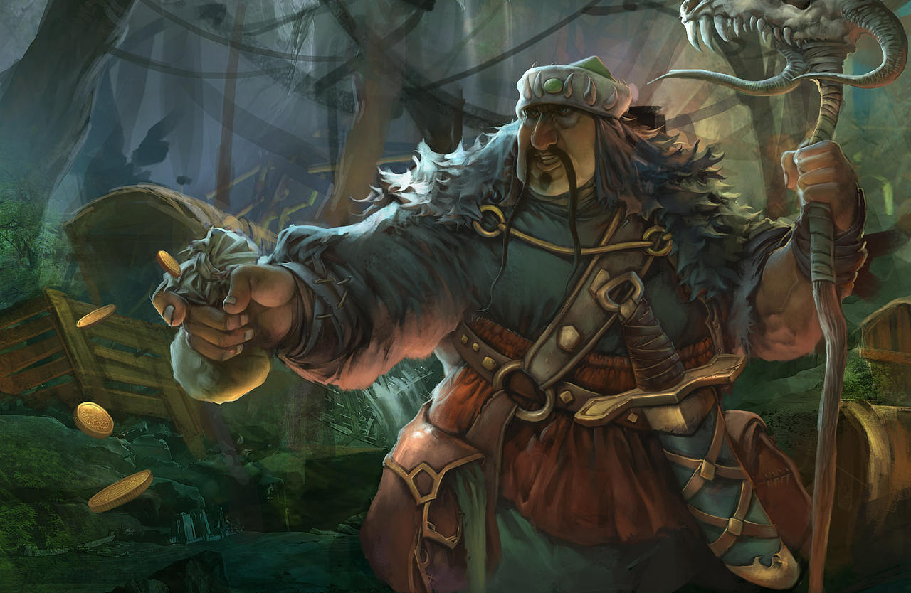 DOTA 2 宣传插画案例教程——天灾神秘商店之武器商人(图ZMzQxODIzODYw) - 商业插画 - 站酷设计师蝈蝈花菜哥原创素材 - 站酷ZCOOL