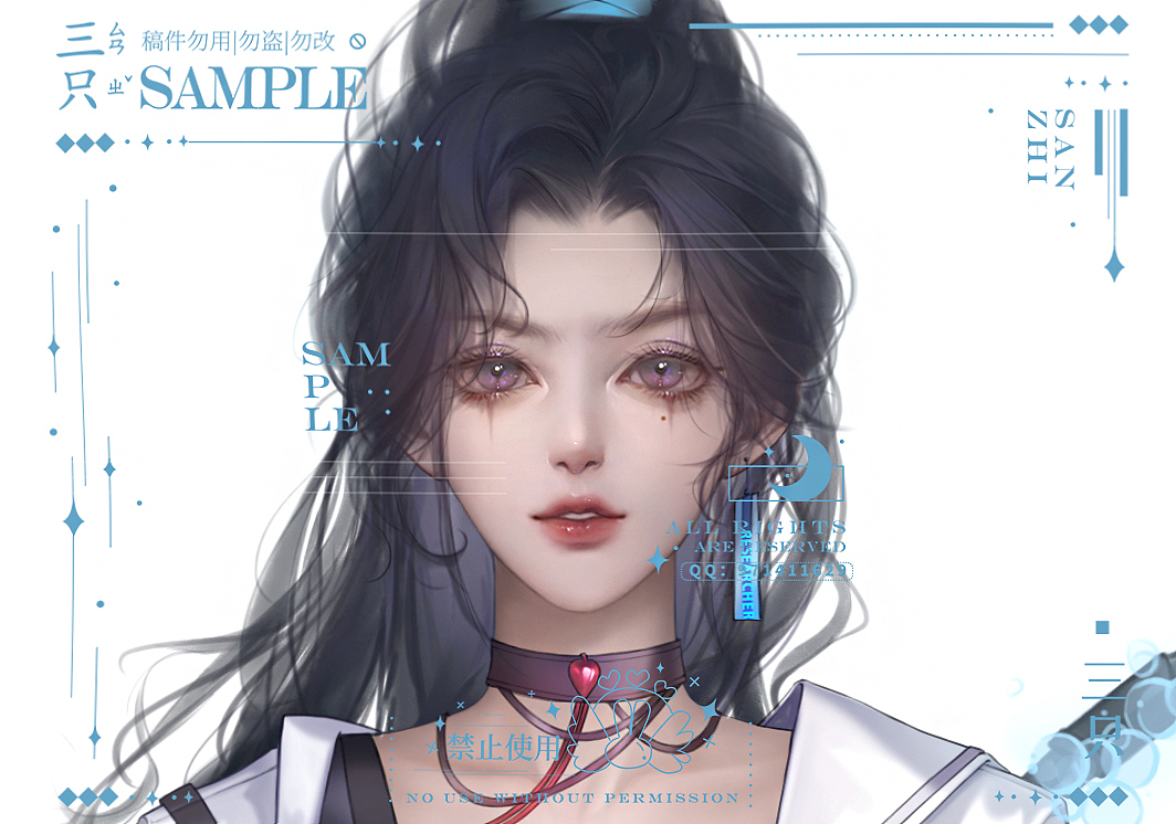 女立绘（图ZMzI2ODAwNDMy） - 商业插画 - 站酷设计师三只只原创素材 - 站酷ZCOOL