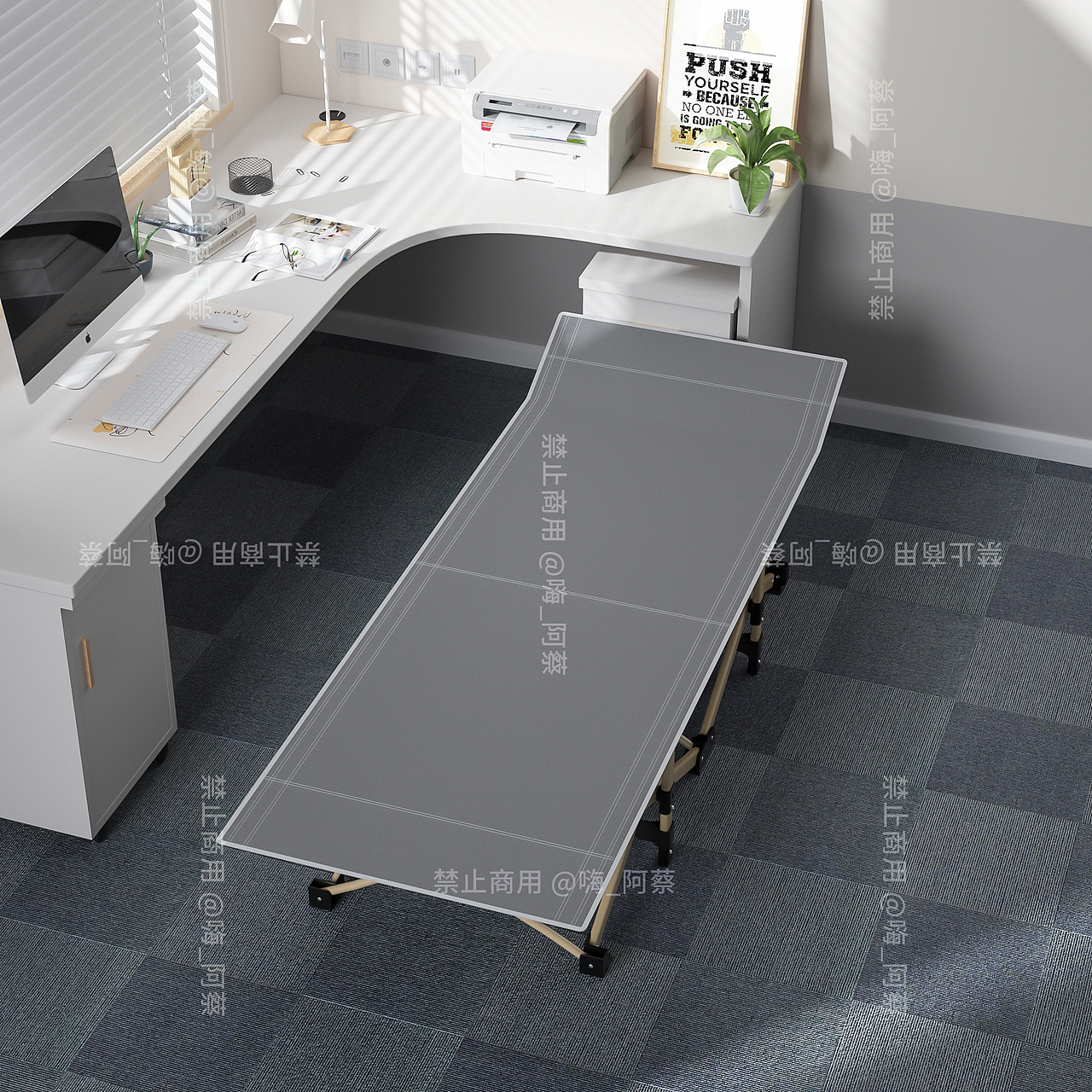 办公休闲午休十脚床（图ZMzQ2NzQyNzU2） - 产品 - 站酷设计师嗨_阿蔡原创素材 - 站酷ZCOOL