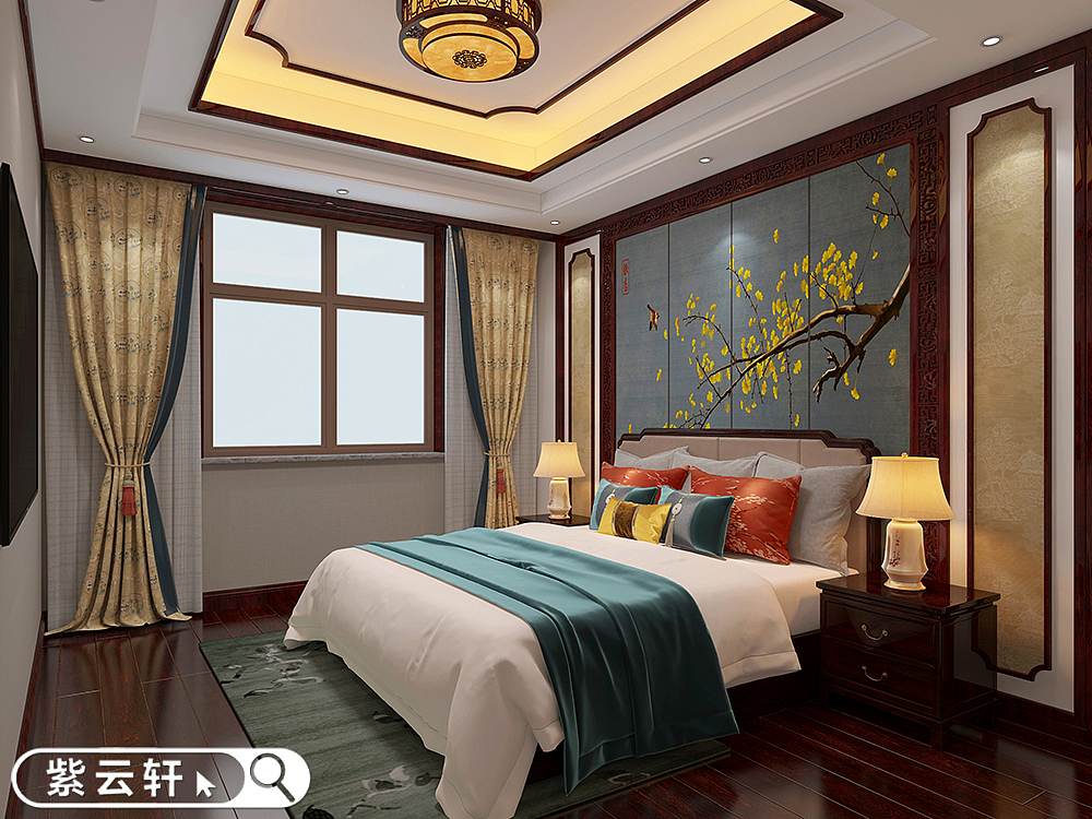 运城中式住宅装修水墨美感中的复古风格（图ZMzMzNTA1NzM2） - 家装设计 - 站酷设计师紫云轩中式原创素材 - 站酷ZCOOL