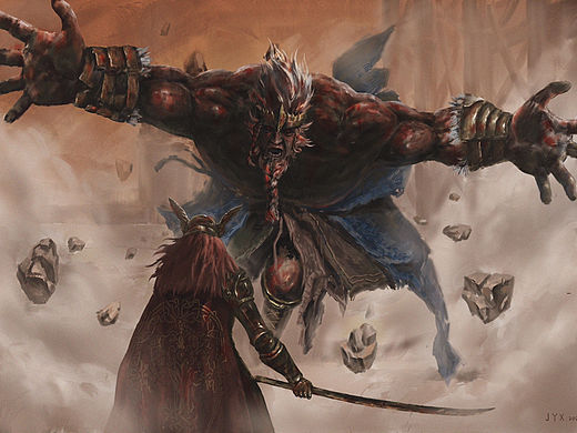 女武神VS荷萊露（個人主頁-ZNjI4MTc5MzI=） - 游戲原畫 - 站酷設計師楊巔峰丶原創(chuàng)素材 - 站酷ZCOOL