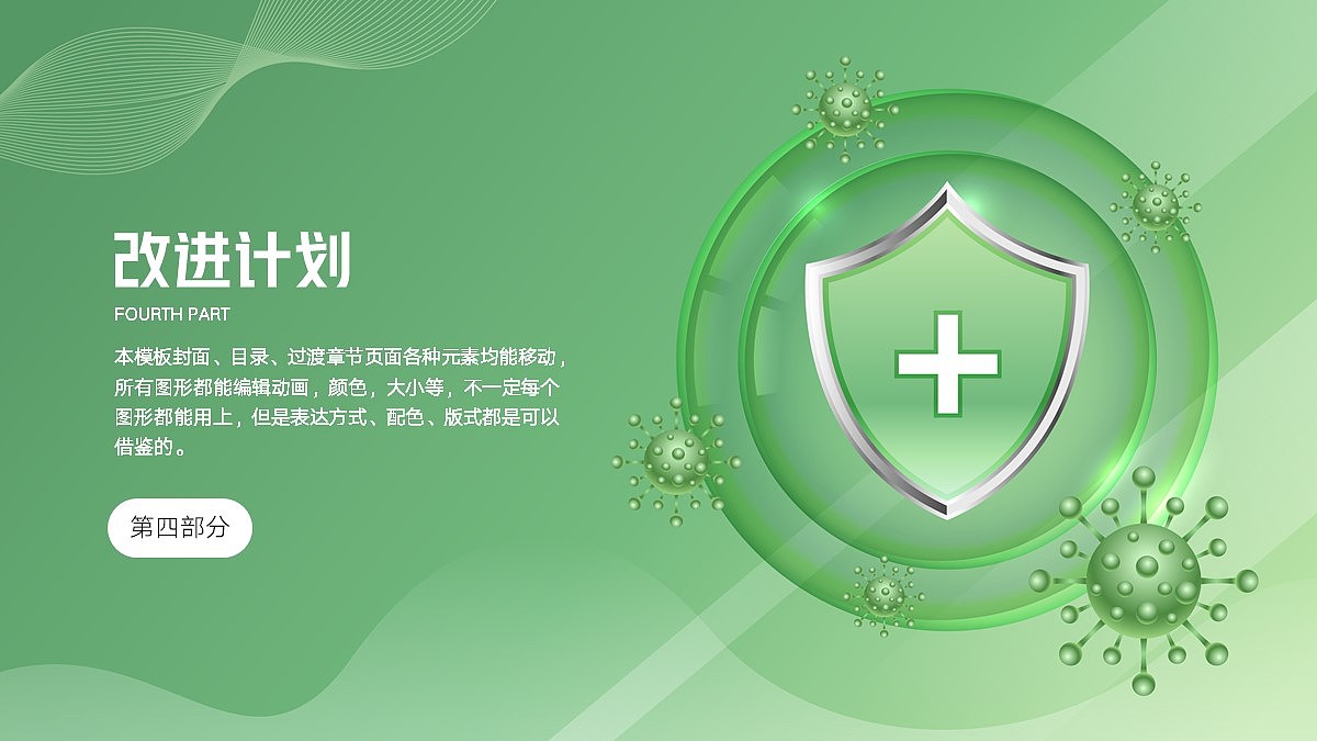 免费PPT模板！渐变绿医疗医学医药PPT!视觉棒棒哒！（图ZMjk0MjY2Nzky） - PPT/Keynote - 站酷设计师阿拉丁PPT原创素材 - 站酷ZCOOL