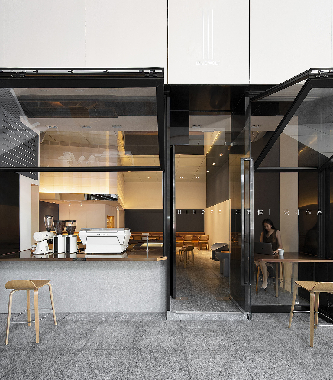 城市狩獵者--BLUE WOLF咖啡（圖ZMjQ0NDM2NTYw） - 酒店餐飲設(shè)計 - 站酷設(shè)計師ARCHIHOPE朱海博原創(chuàng)素材 - 站酷ZCOOL