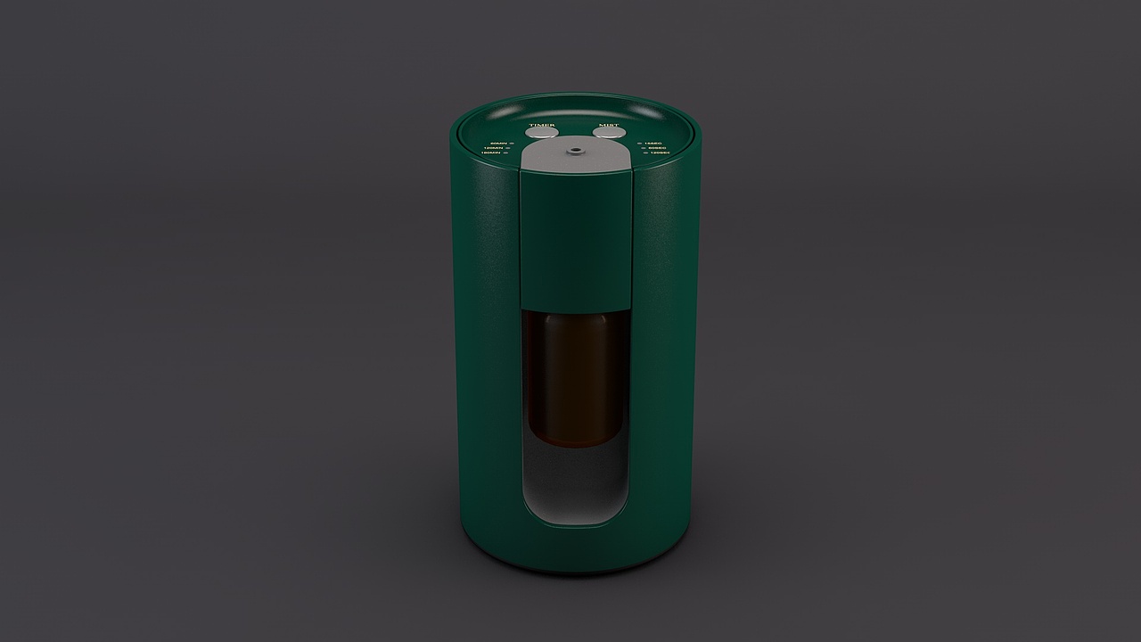 C4D建模渲染作品-精油香薰机