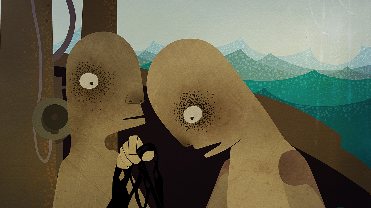 短片《沉浮》分镜设计稿 产于 山东工艺美术学院 厂房