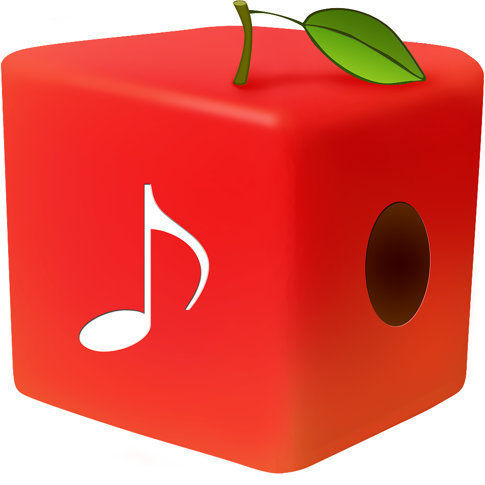 •	樱桃-Music=图标X樱桃的形状
<br>