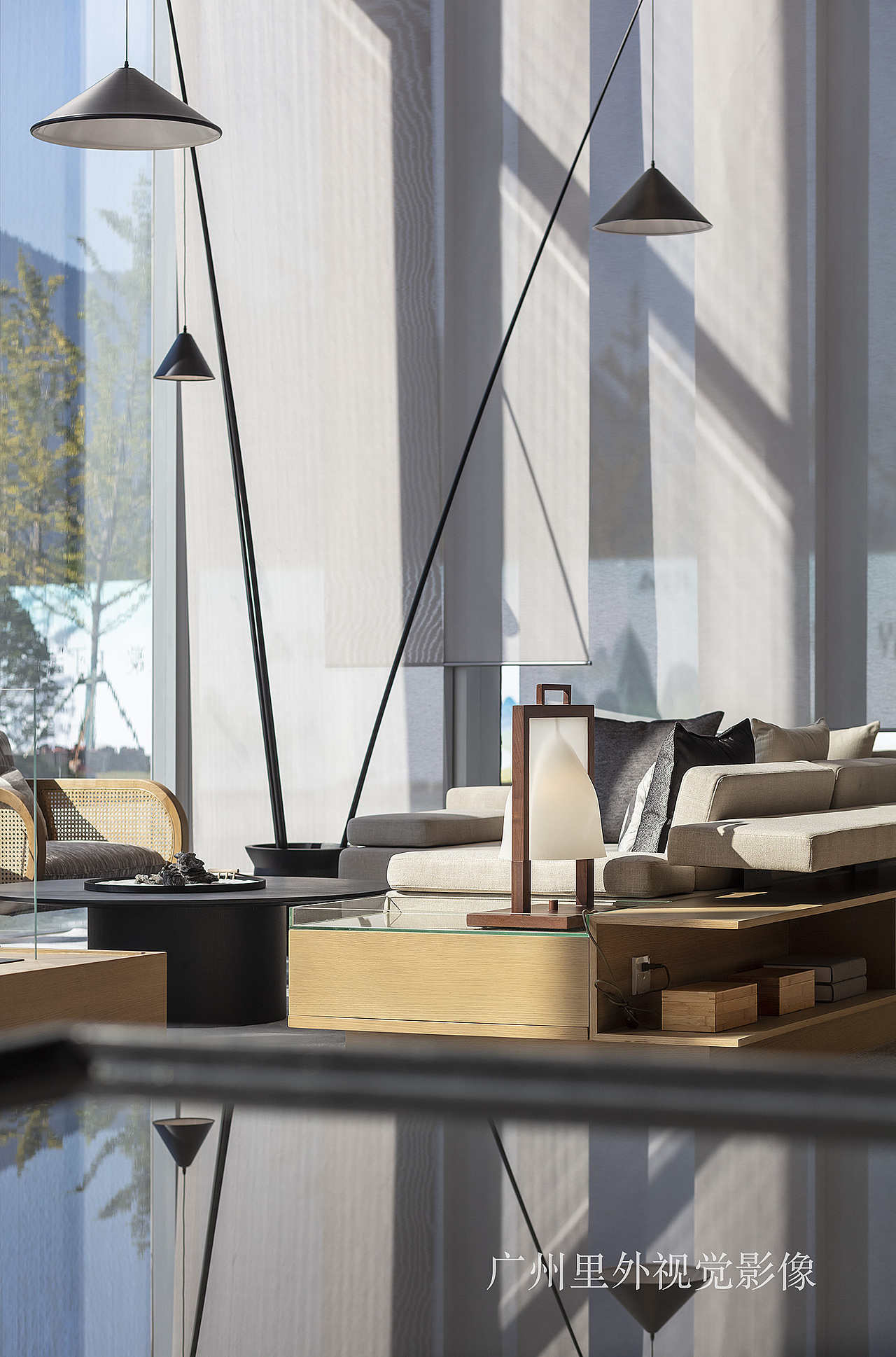 庐山-雅居乐售楼部(李益中设计)-室内空间摄影