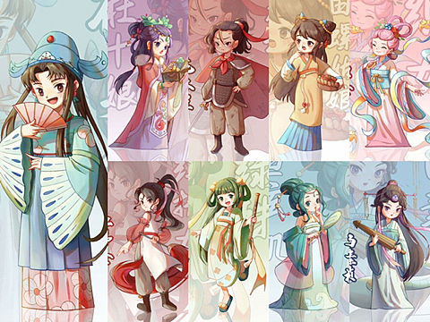 《爱的多重奏》系列人物插画练习