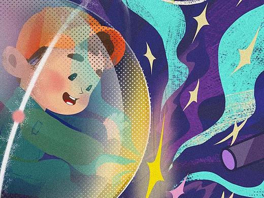 追星星的人（个人主页-ZNTQ0ODgzNjQ=） - 绘本 - 站酷设计师长尾巴兔子原创素材 - 站酷ZCOOL