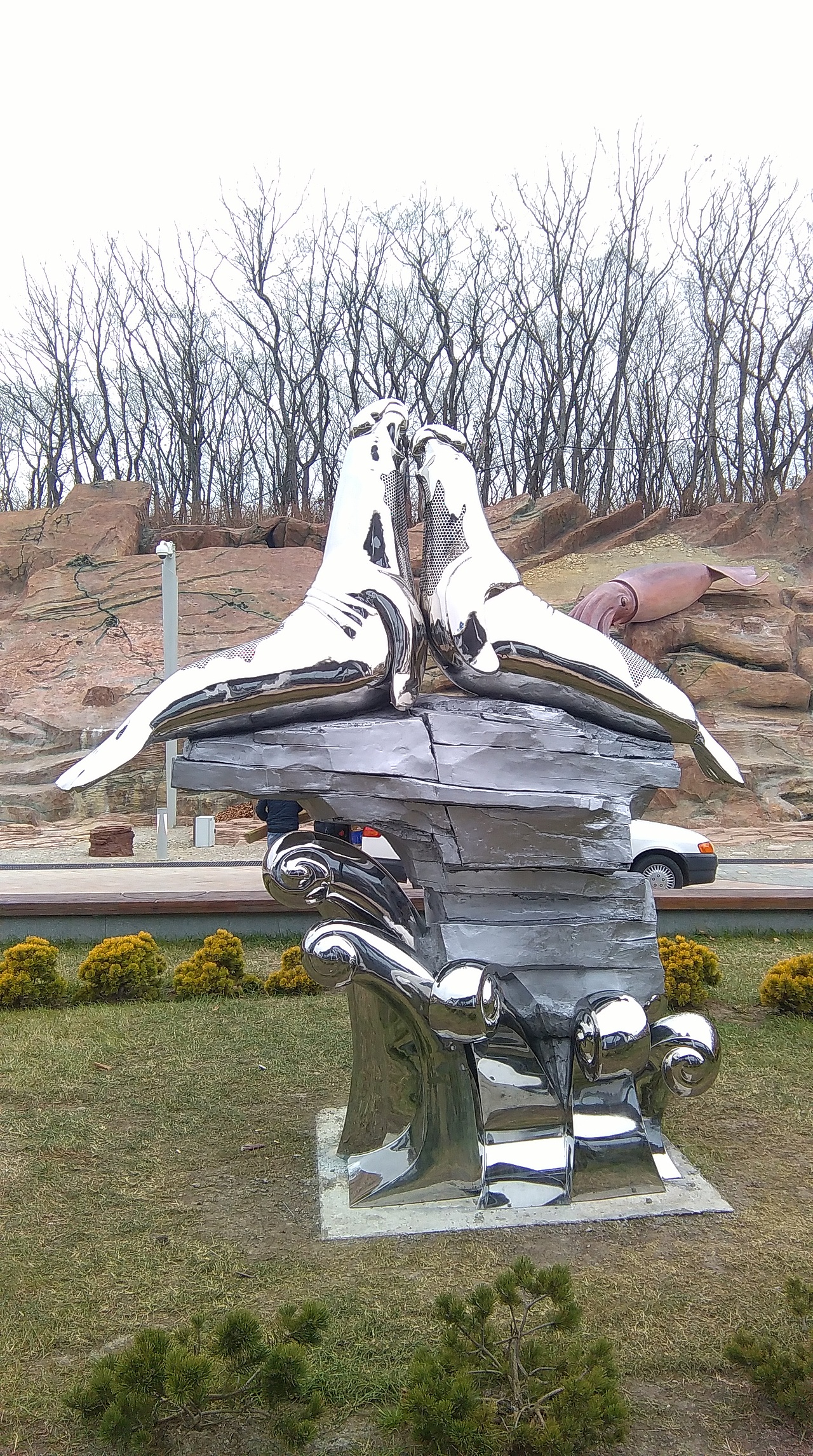 不锈钢-海洋生物|纯艺术|雕塑|艺豆壳雨_原创作品-站酷(zcool)