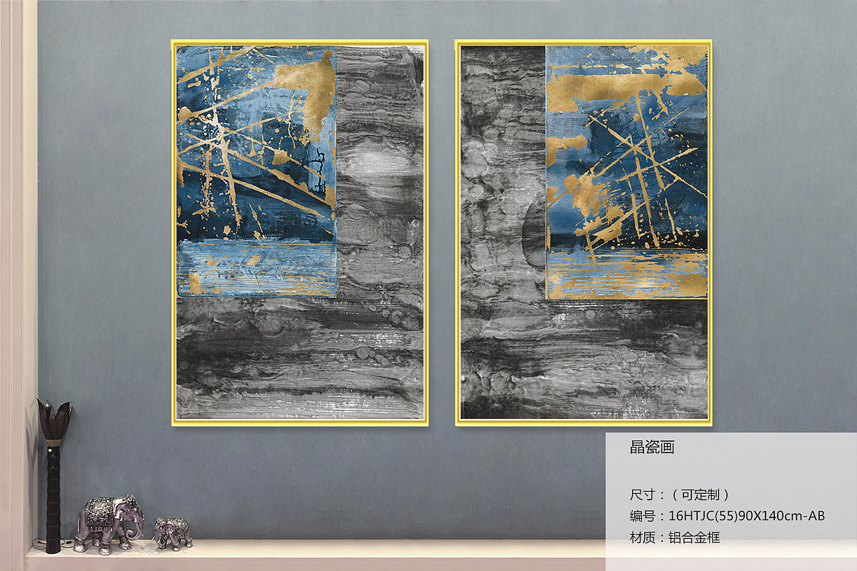 抽象手绘油画（图ZMjYzNDc2ODEy） - 酒店餐饮设计 - 站酷设计师华雅诗装饰画黄悦原创素材 - 站酷ZCOOL