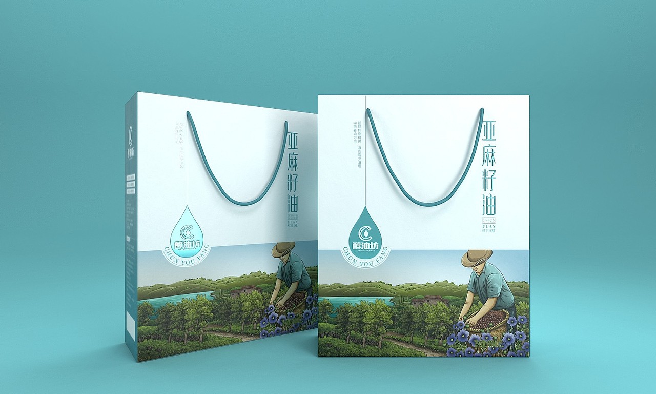 醇油坊亚麻籽油——徐桂亮品牌设计!