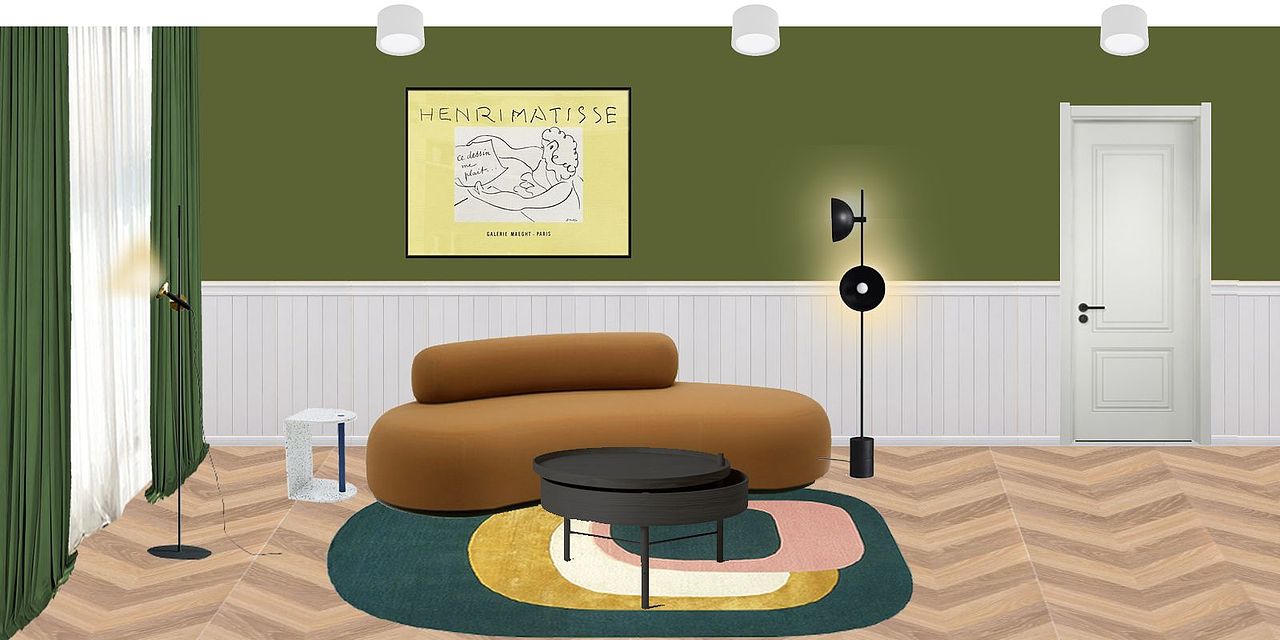 大地色+牛油果色，高级色拯救老破小（图ZMTYzMjg0MTEy） - 家装设计 - 站酷设计师Bocean波形设计原创素材 - 站酷ZCOOL