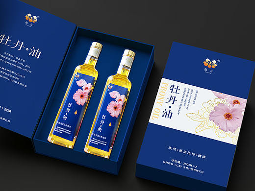 脂丹·牡丹籽油丨高端食用油平面包装设计
