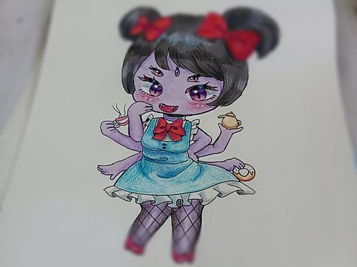 画的蜘蛛精和小新娘