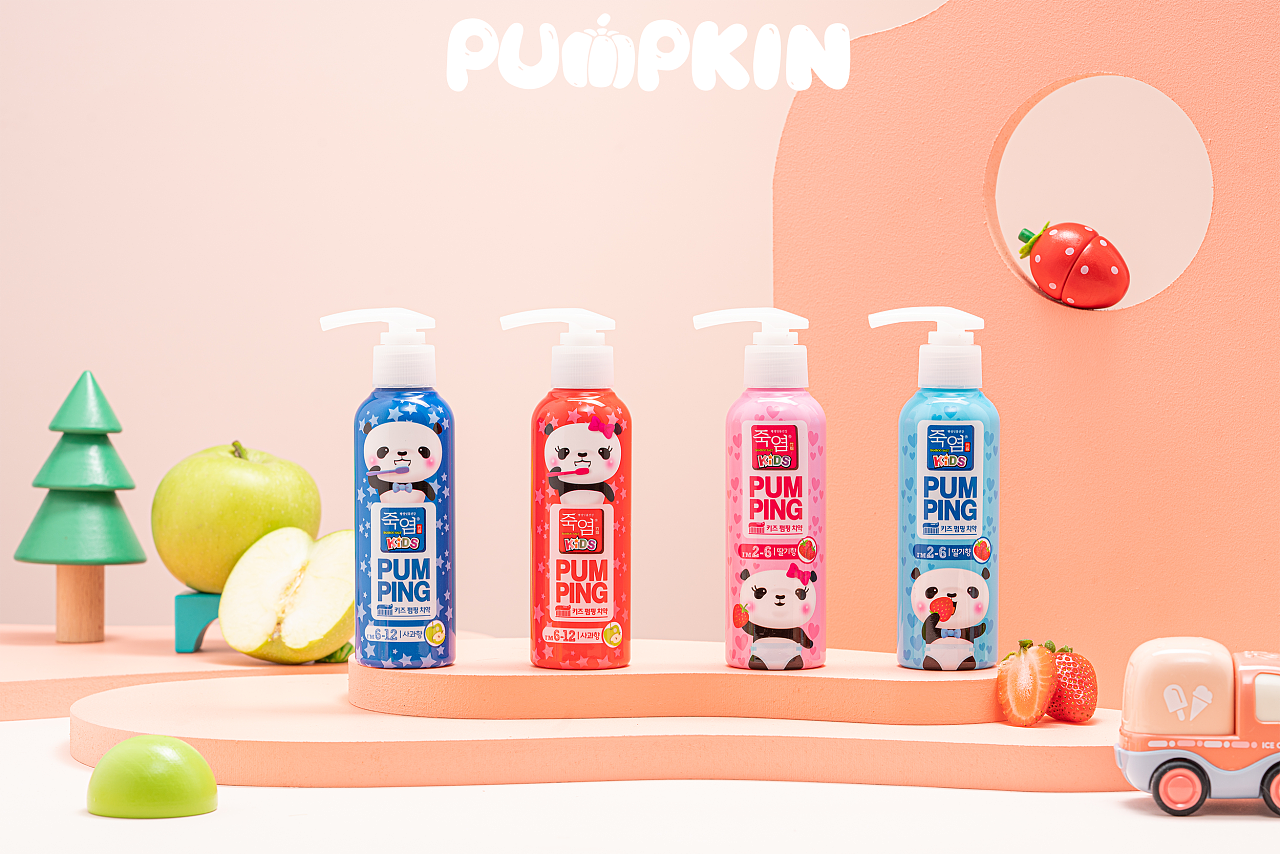 萌趣可爱|lg竹盐儿童牙膏|摄影|产品摄影|南瓜泥影像工作室 - 原创