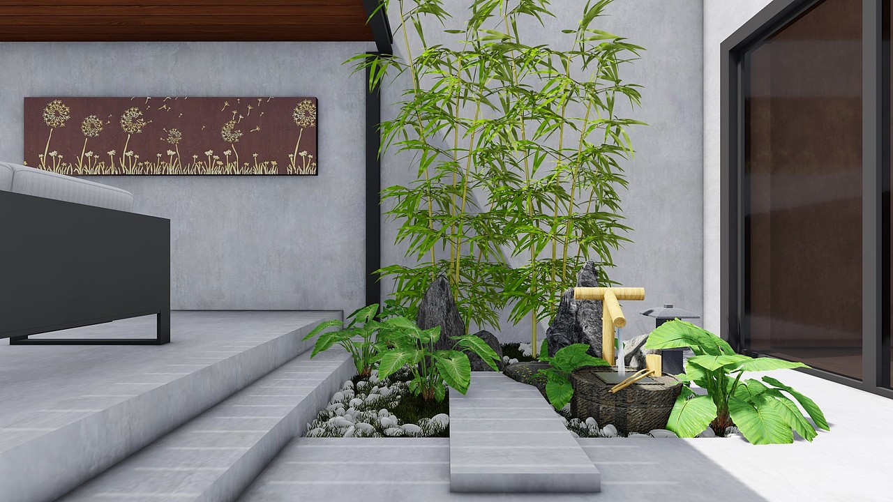 中庭景观设计（图ZMjM5NTQxMjAw） - 景观设计 - 站酷设计师张笑文字原创素材 - 站酷ZCOOL