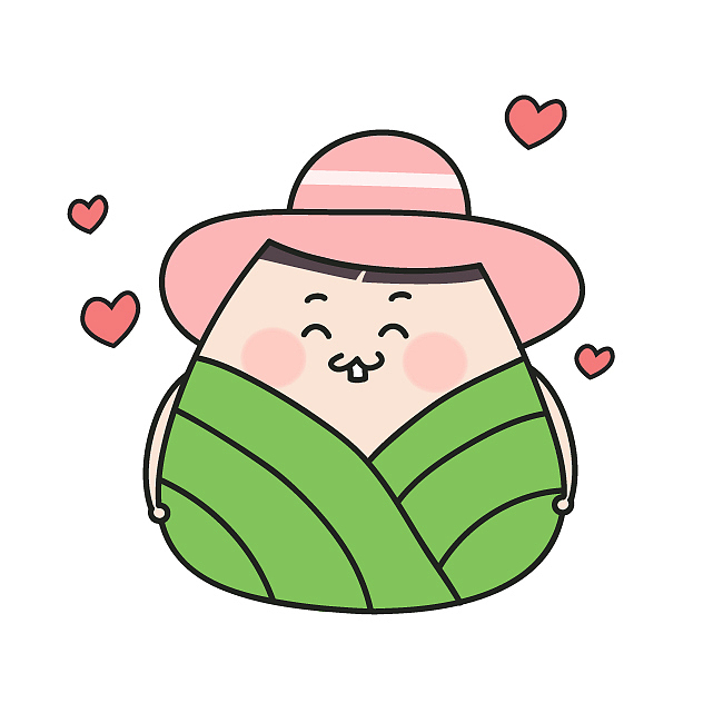 快过端午节了,画的几枚粽子宝宝!