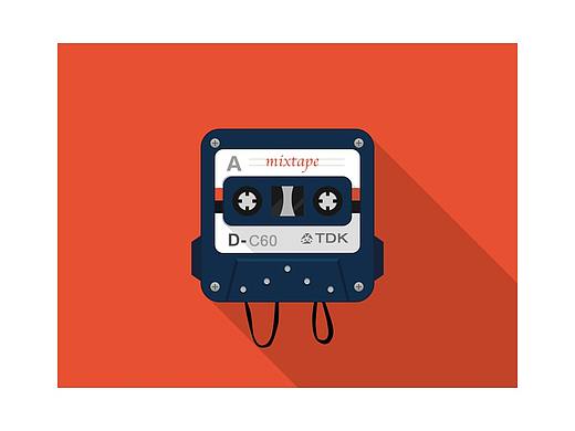 Day3-简约磁带图标