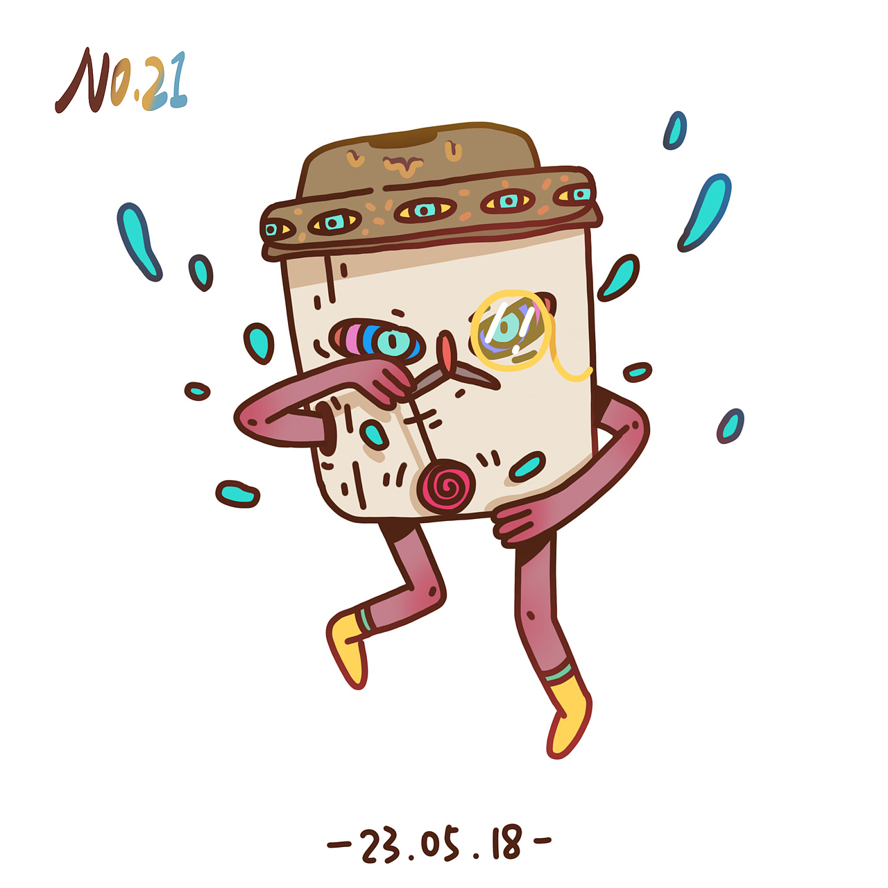 每天一只小怪兽（1-50）（图ZMTMzMjA3MjY0） - 创作习作 - 站酷设计师刺球先生原创素材 - 站酷ZCOOL