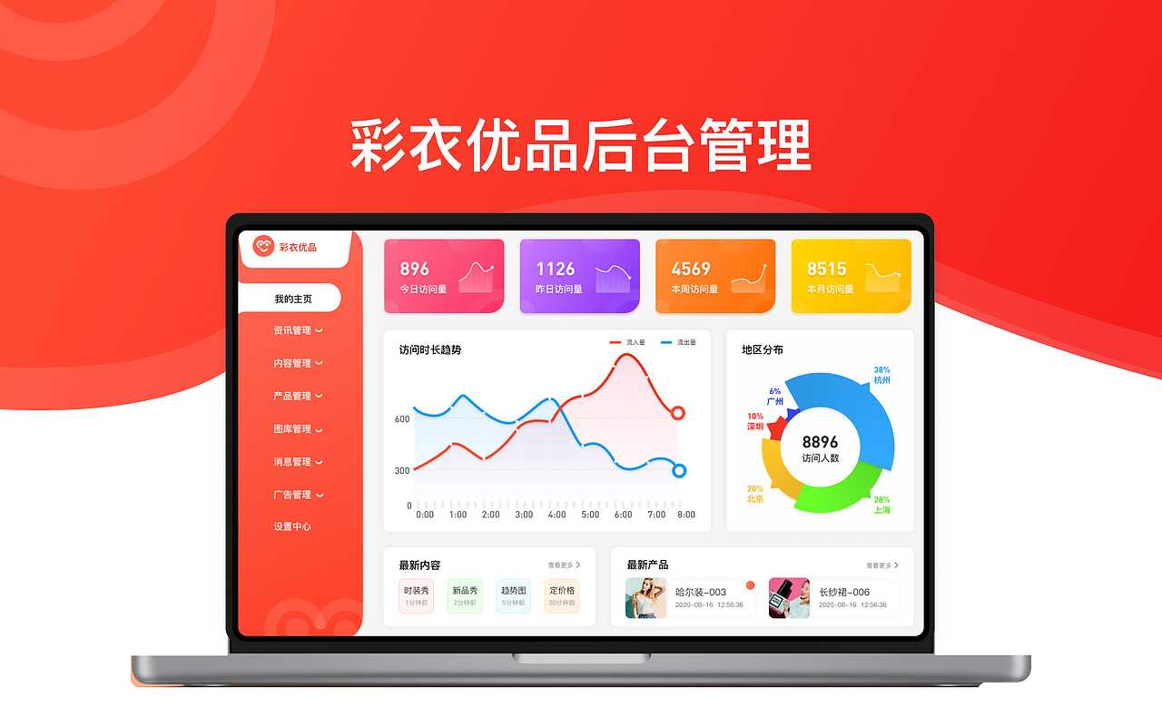 彩衣优品后台管理界面（图ZMjgyNzk2NTIw） - 电商 - 站酷设计师中文学英文原创素材 - 站酷ZCOOL