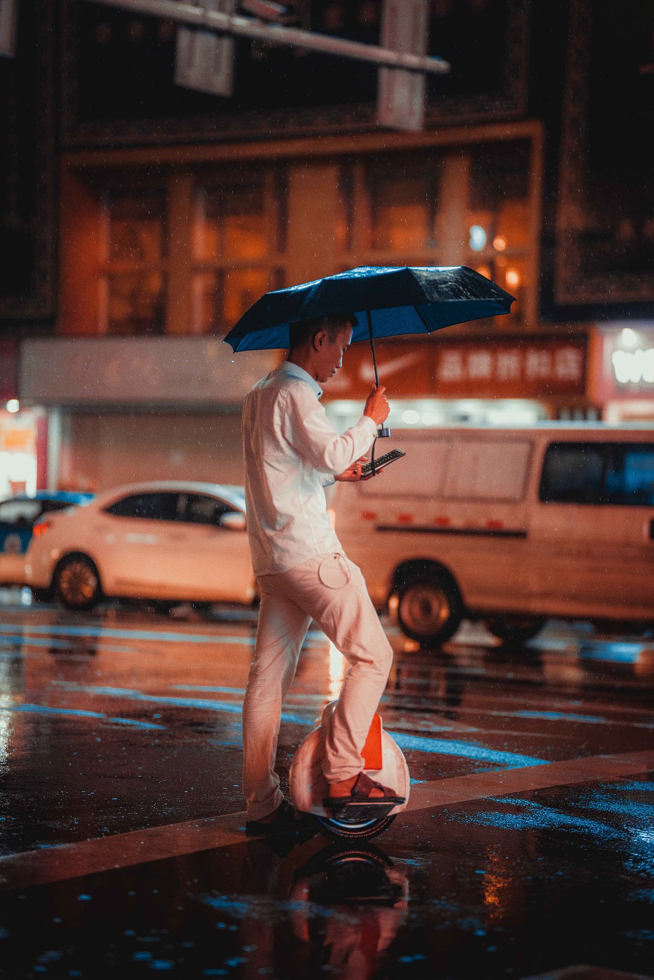 街头摄影——雨夜长沙