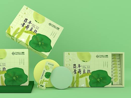 豆奶饮品包装盒、冲服品包装盒、清新包装盒