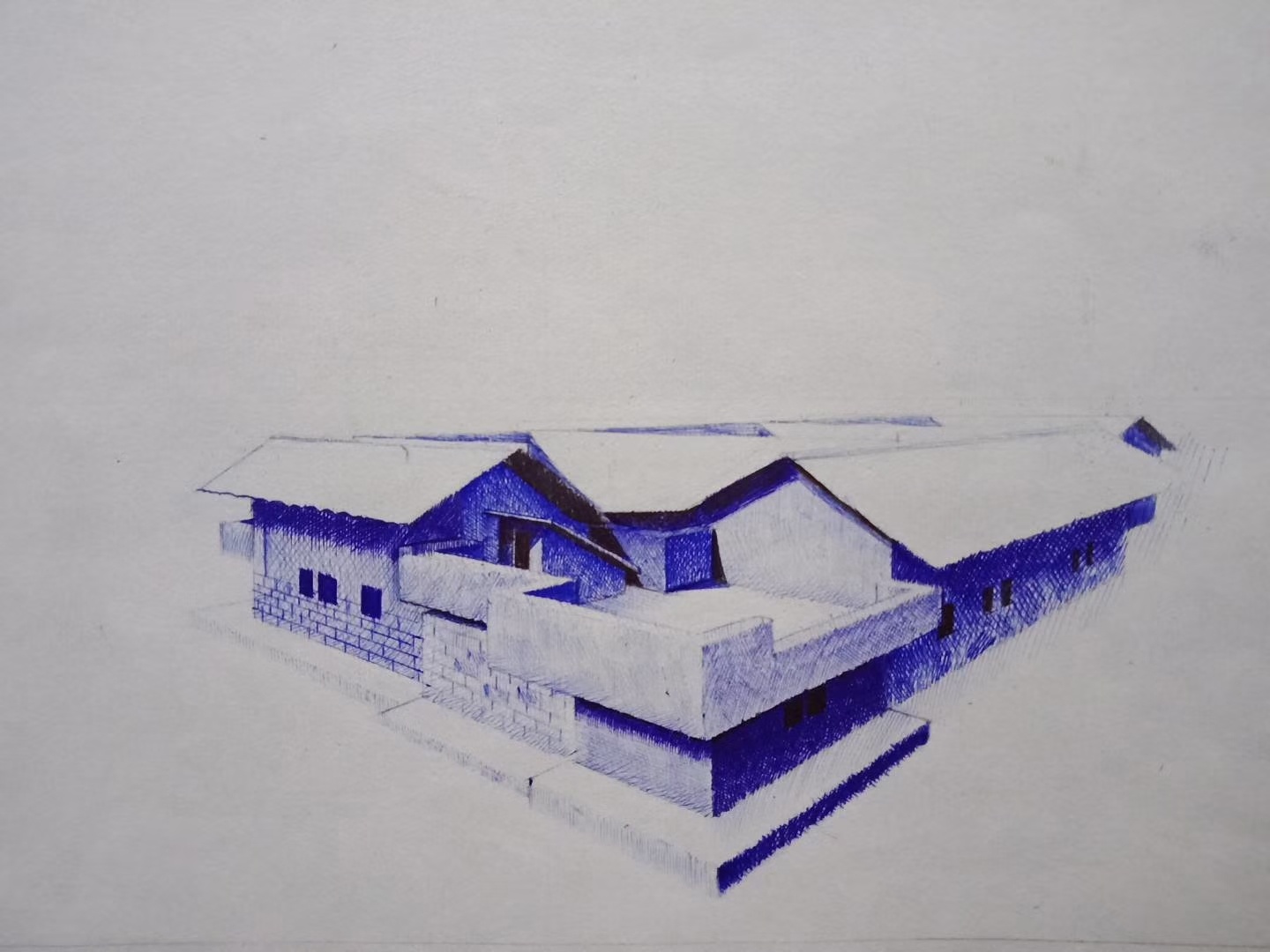 圆珠笔画(建筑篇)|插画|创作习作|小天手绘 - 原创作品 - 站酷 (zcool