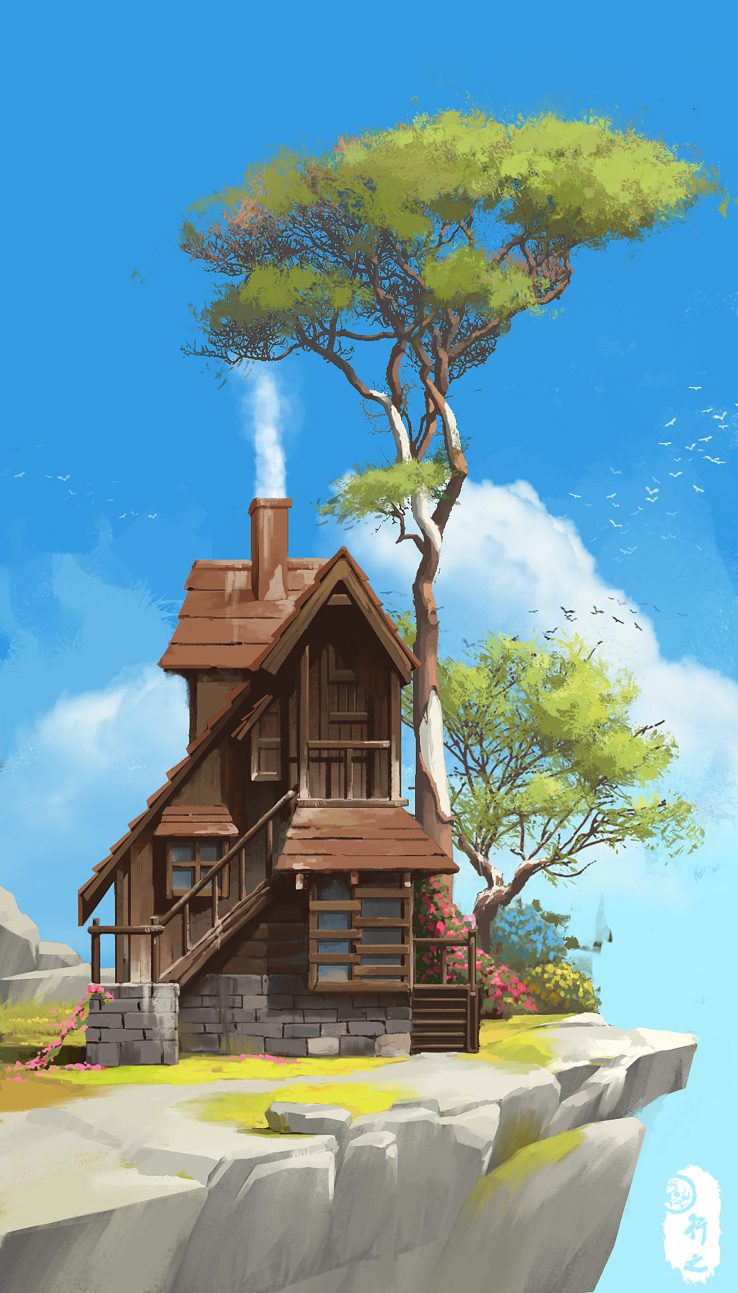 中式场景及杂图示范合理