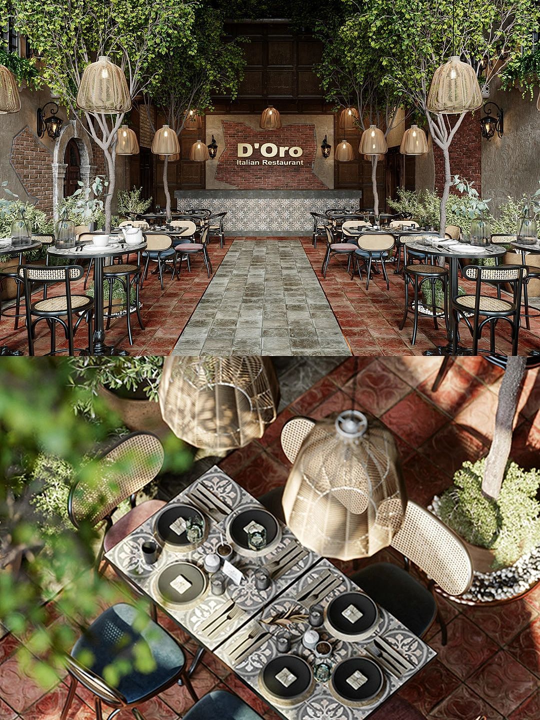 西餐厅设计|编织繁复空间感（图ZMjY3MTUzMjIw） - 酒店餐饮设计 - 站酷设计师林婉star原创素材 - 站酷ZCOOL