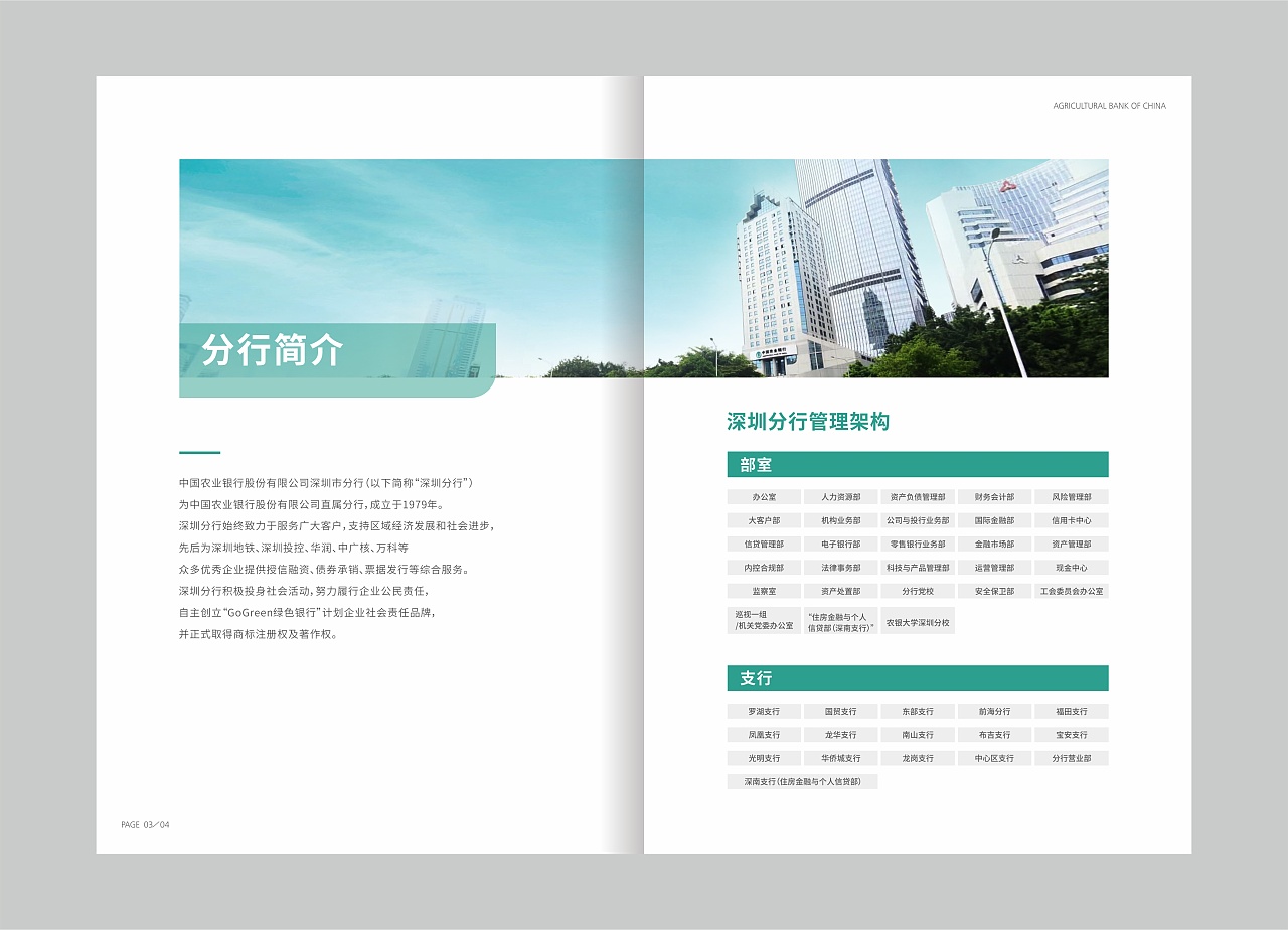 《农业银行员工手册》画册设计