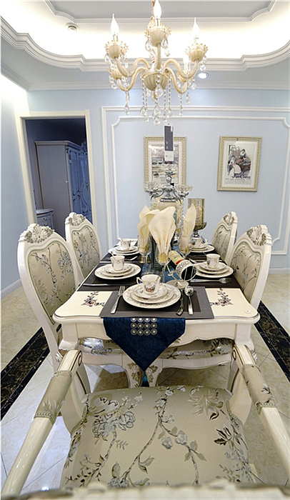 【西安盛腾家装】法式浪漫风格-样板间装修效果图